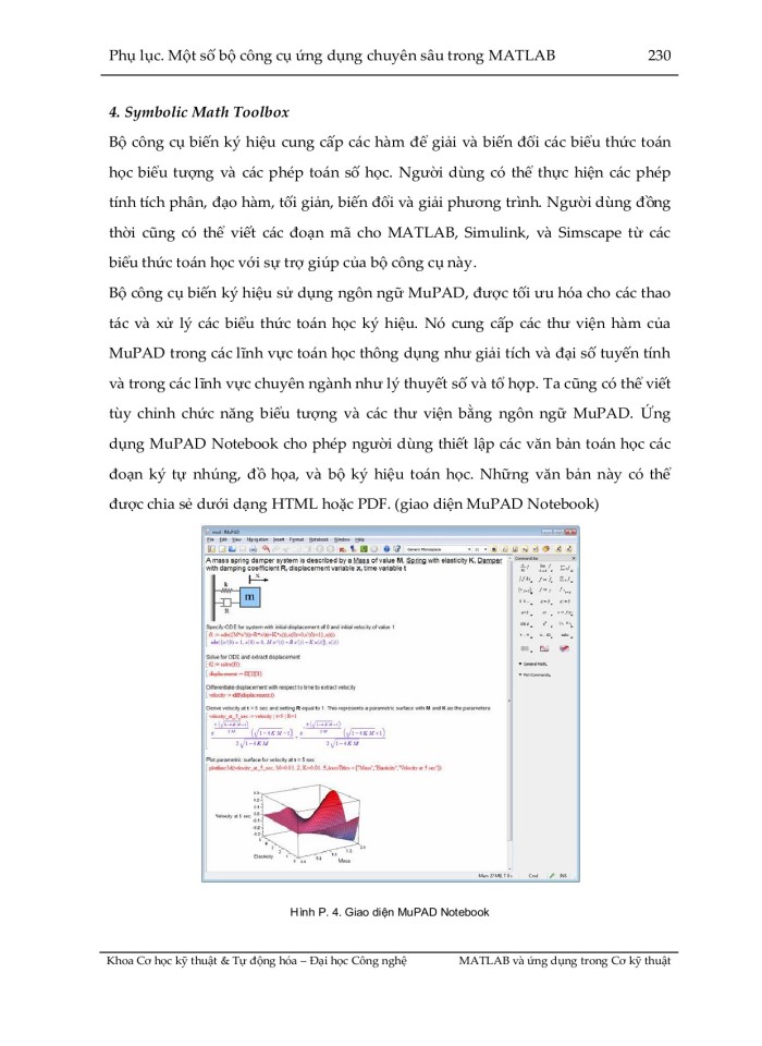 image for page Matlab và ứng dụng  trong cơ kỹ thuật
