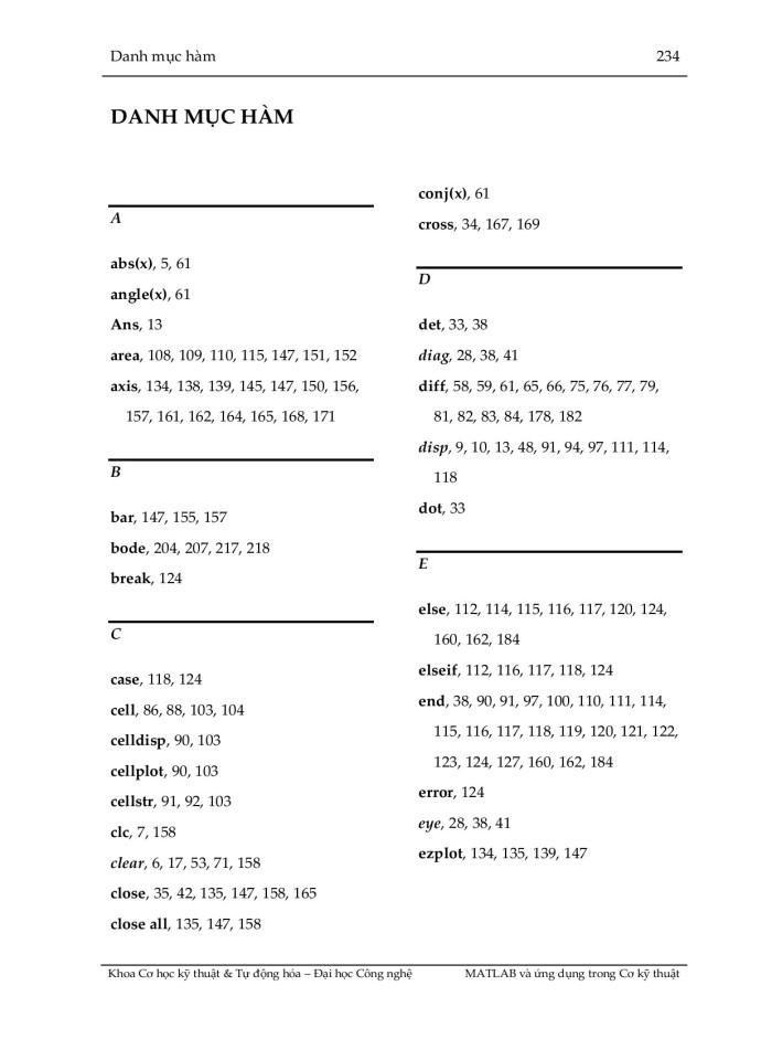 image for page Matlab và ứng dụng  trong cơ kỹ thuật
