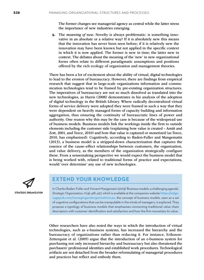 image for page Managing and organization an introduction to theory and practice
