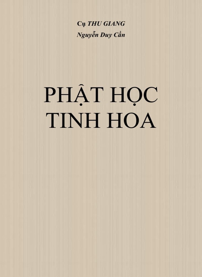 Phật học tinh hoa