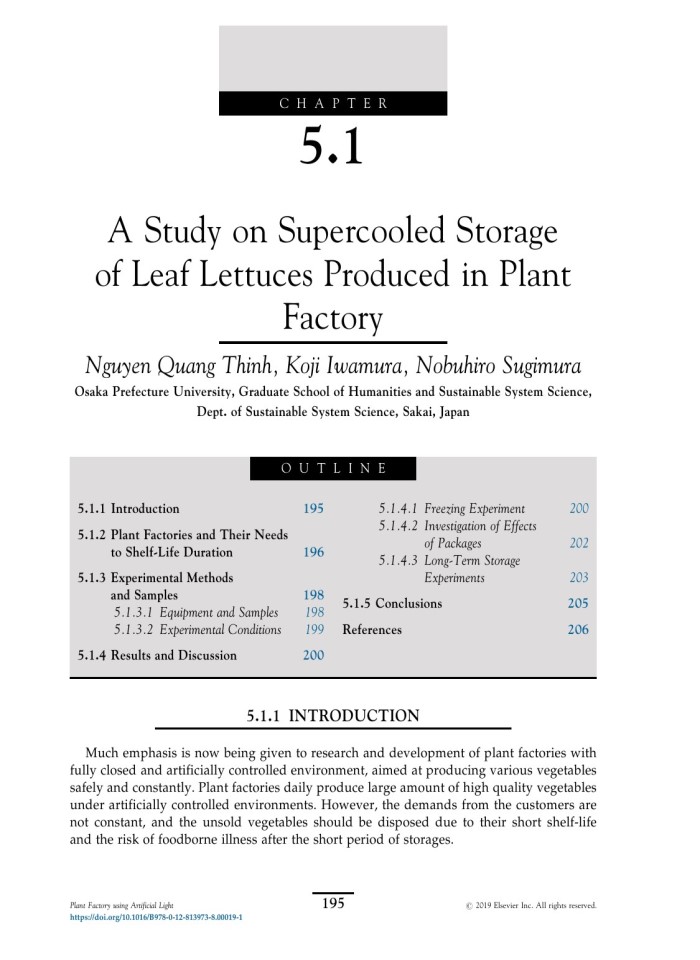 image for page Plant factory using artificial light