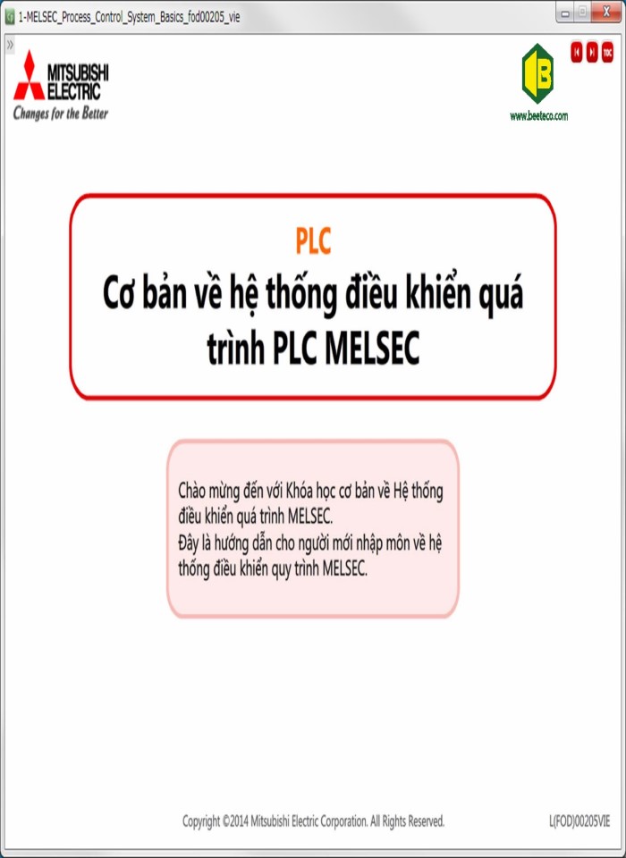image for page Cơ bản về hệ thống điều khiển quá trình PLC MELSEC
