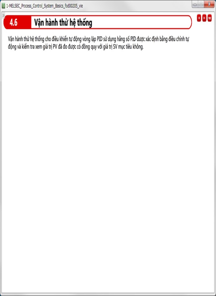 image for page Cơ bản về hệ thống điều khiển quá trình PLC MELSEC