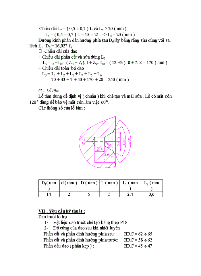 image for page Thiết kế dao tiện định hình với số liệu vật liệu gia công : thép 45
