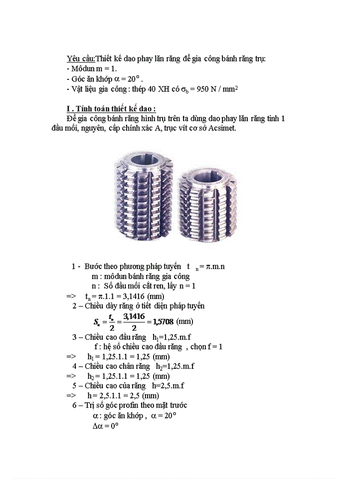 image for page Thiết kế dao tiện định hình với số liệu vật liệu gia công : thép 45