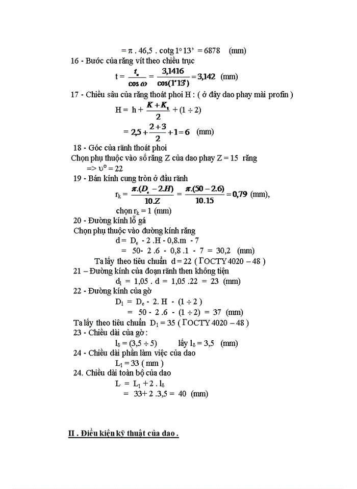 image for page Thiết kế dao tiện định hình với số liệu vật liệu gia công : thép 45