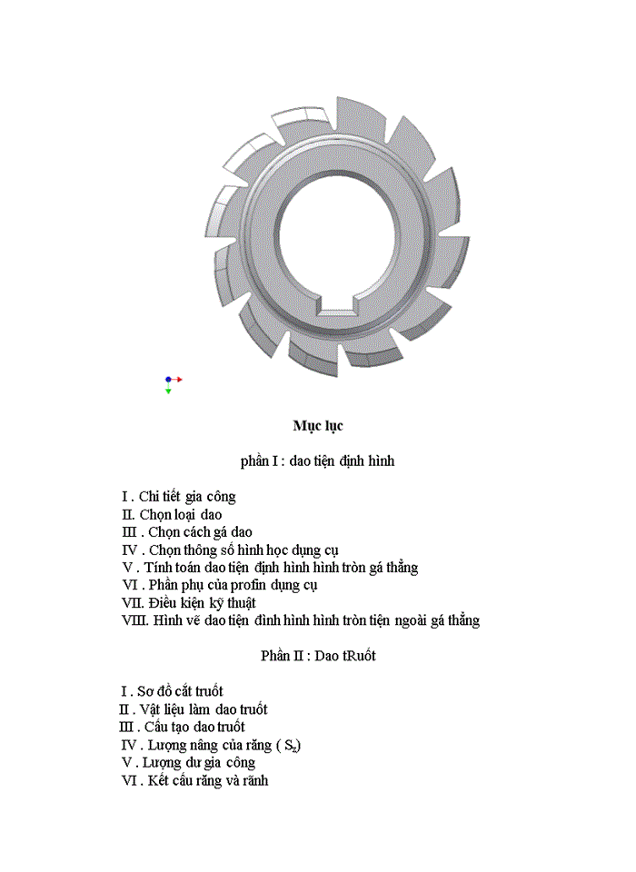 image for page Thiết kế dao tiện định hình với số liệu vật liệu gia công : thép 45