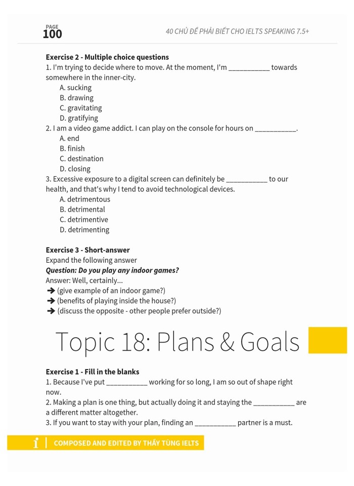 image for page 40 chủ đề cho IELTS Speaking 7.5+