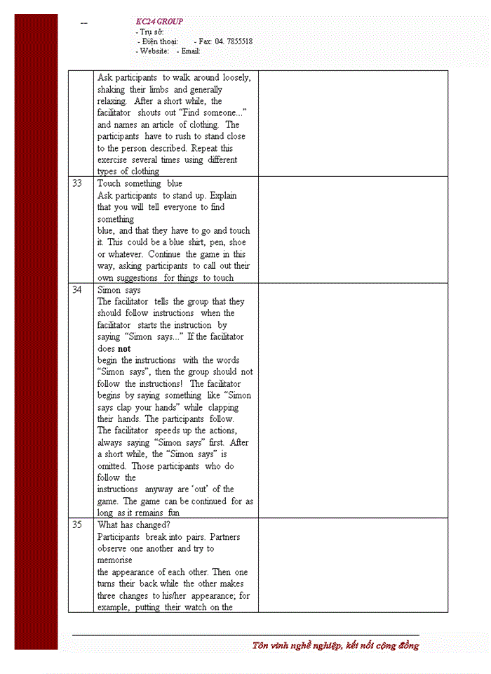 image for page 100 cách để tạo năng lượng cho nhóm: trò chơi được sử dụng trong nhà xưởng, cuộc họp và nhóm cộng đồng