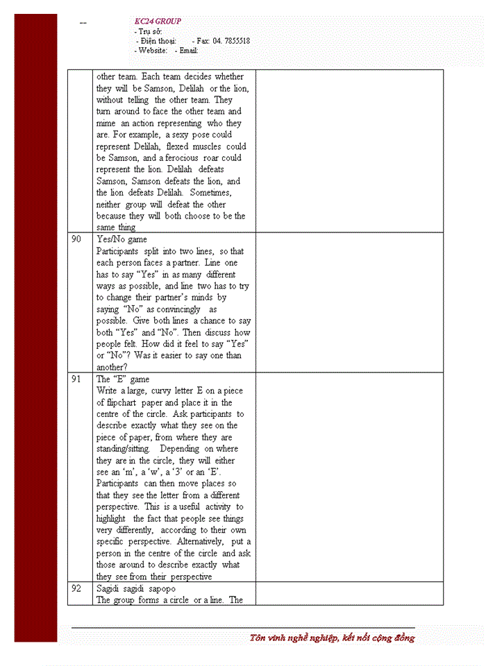 image for page 100 cách để tạo năng lượng cho nhóm: trò chơi được sử dụng trong nhà xưởng, cuộc họp và nhóm cộng đồng