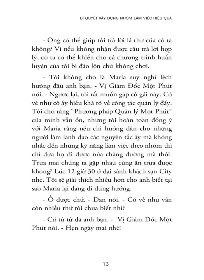 image for page Vị giám đốc một phút và bí quyết xây dựng nhóm làm việc hiệu quả