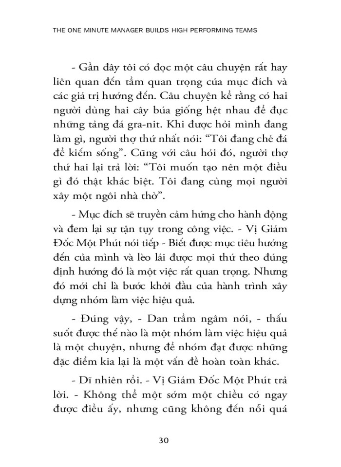 image for page Vị giám đốc một phút và bí quyết xây dựng nhóm làm việc hiệu quả