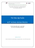 Tài liệu tập huấn kỹ năng đàm phán