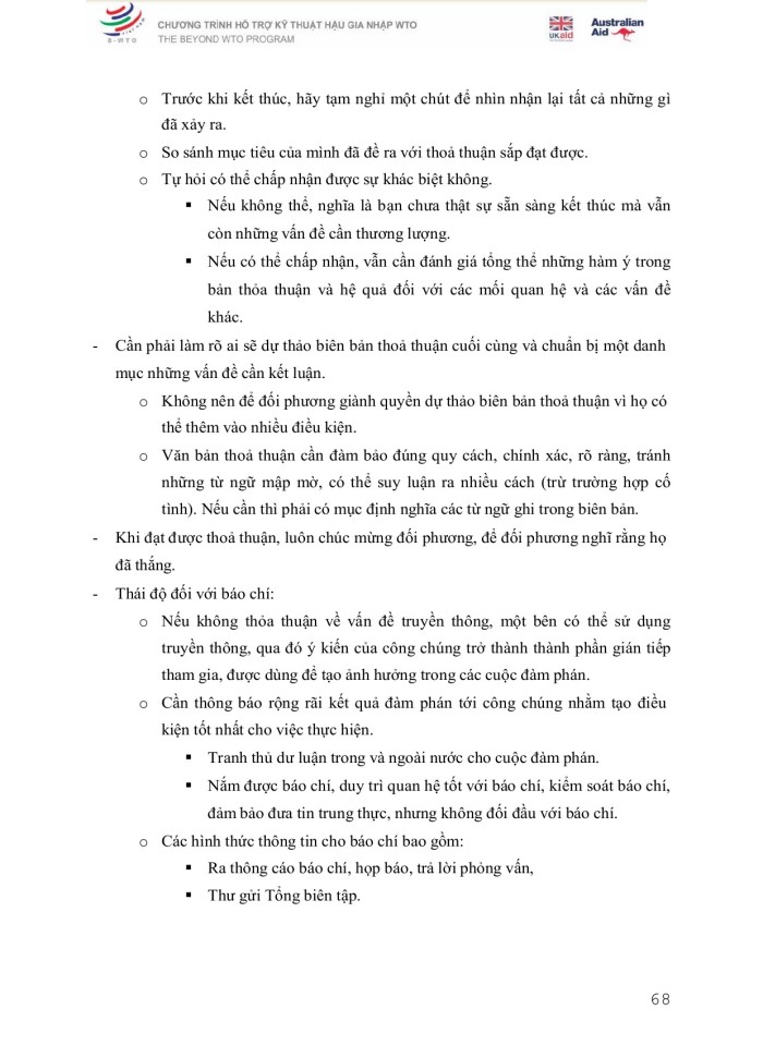 image for page Tài liệu tập huấn kỹ năng đàm phán