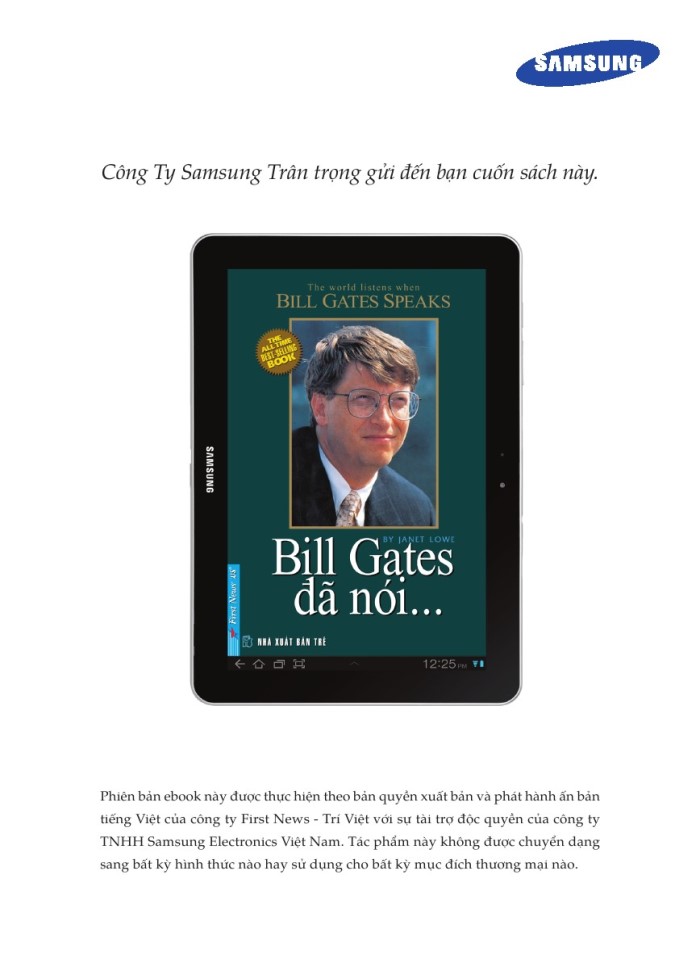 image for page Bill gates đã nói...