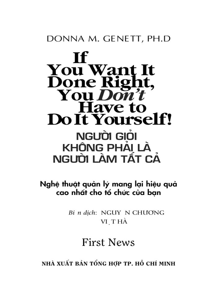 image for page Người giải không phải là người làm tất cả