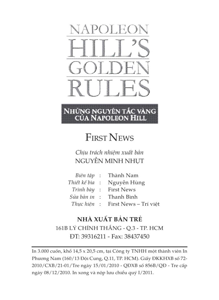 image for page Những nguyên tắc vàng của Napoleon Hill