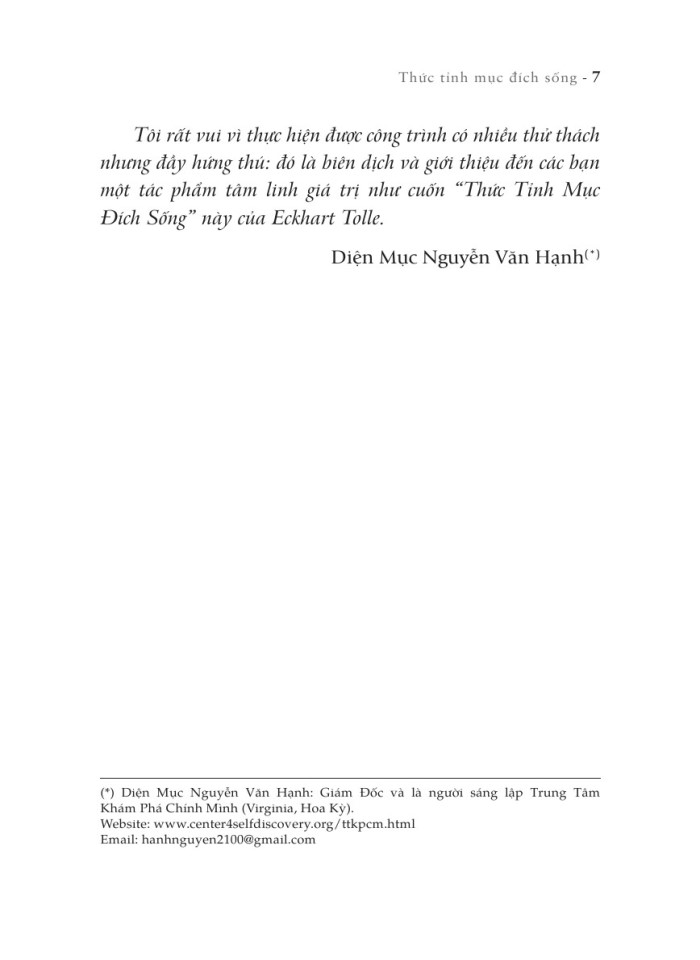 image for page Thức tỉnh mục đích sống