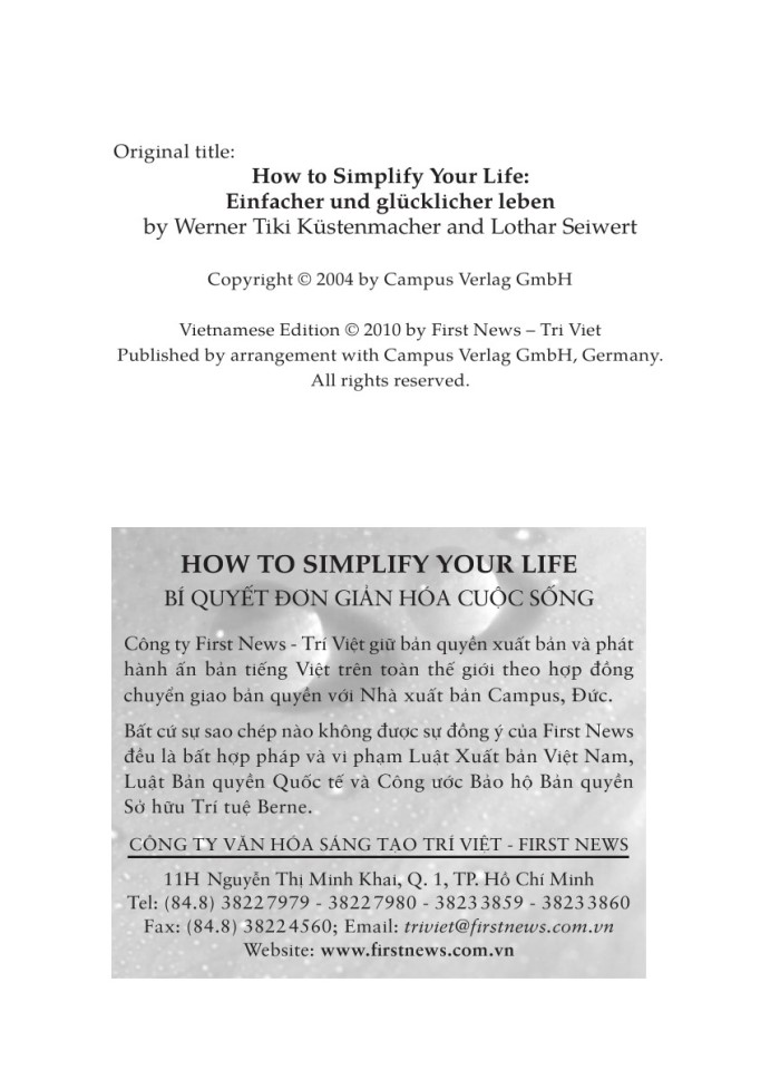 image for page Bí quyết đơn giản hóa cuộc sống