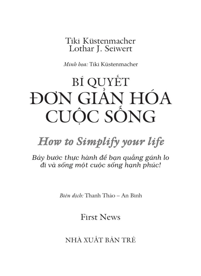 image for page Bí quyết đơn giản hóa cuộc sống