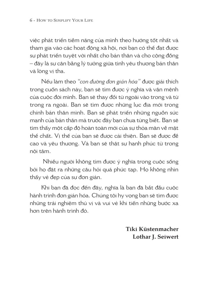 image for page Bí quyết đơn giản hóa cuộc sống