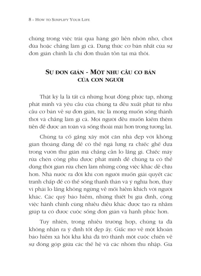 image for page Bí quyết đơn giản hóa cuộc sống