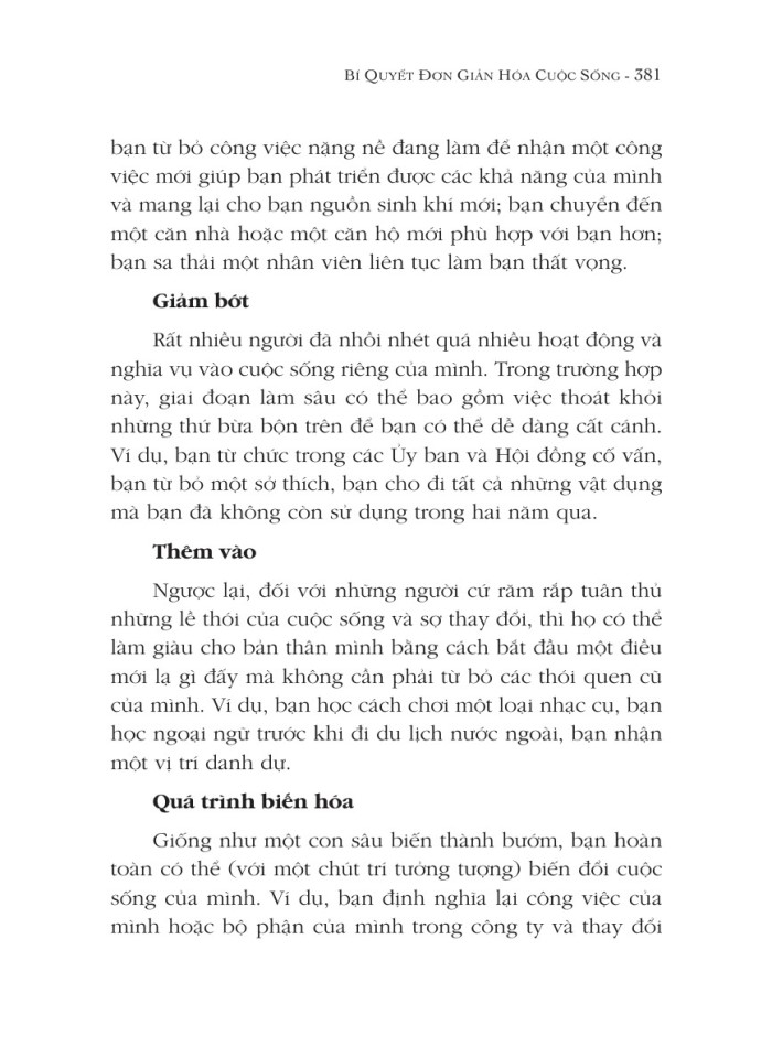 image for page Bí quyết đơn giản hóa cuộc sống