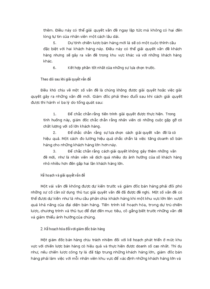 image for page Các công cụ phân tích  và lập kế hoạch của giám đốc bán hàng