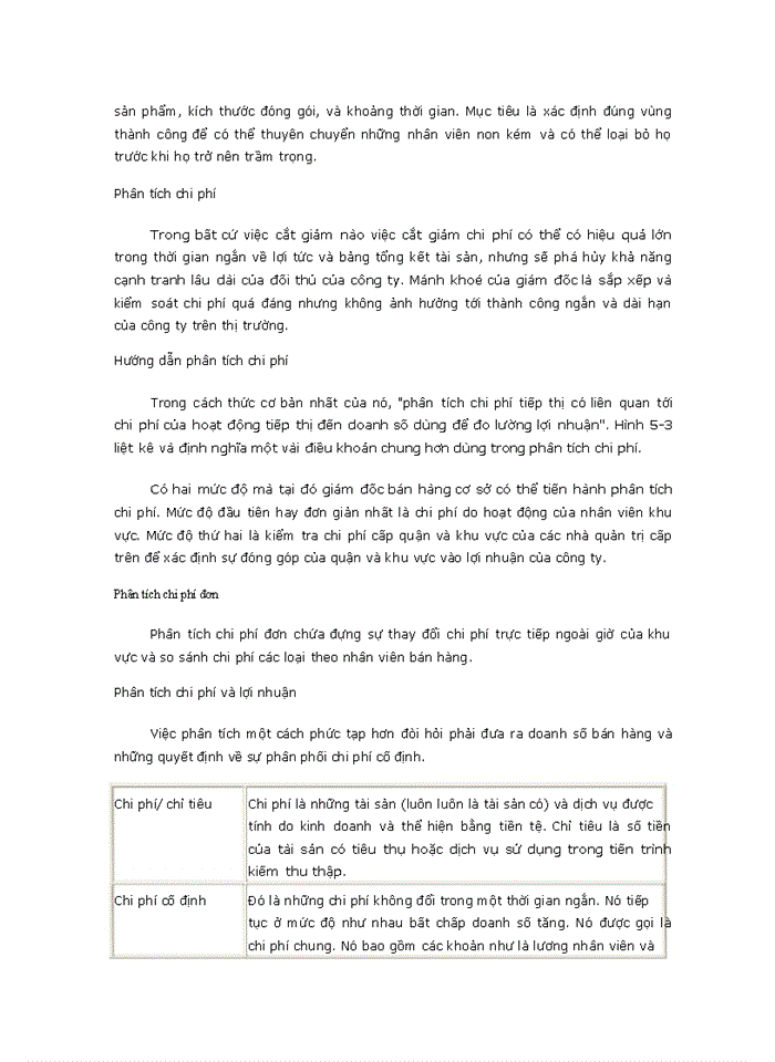 image for page Các công cụ phân tích  và lập kế hoạch của giám đốc bán hàng