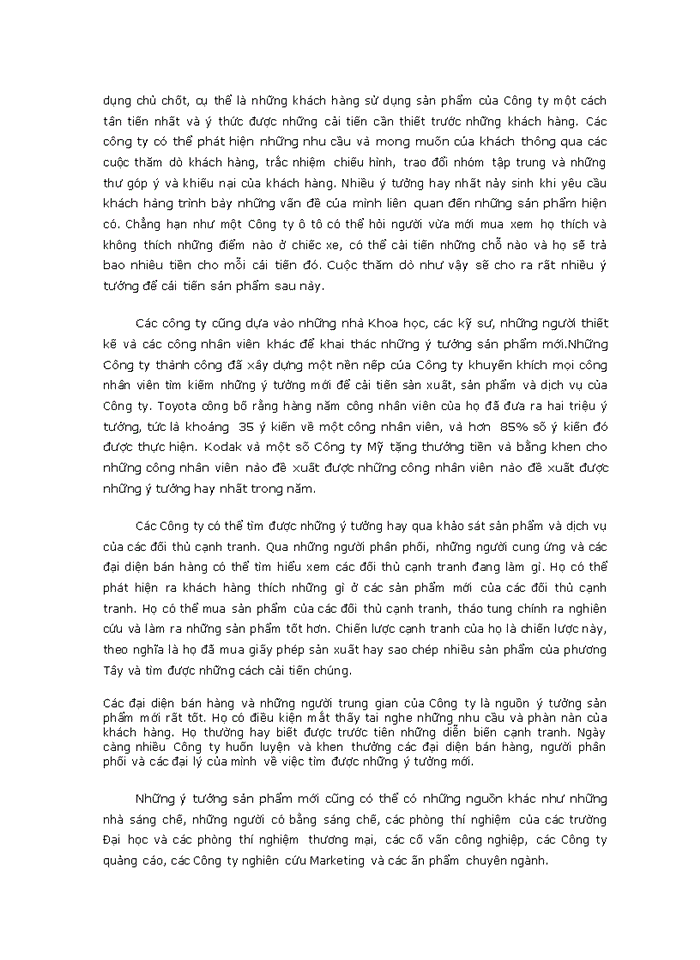 image for page Chiến lược sản phẩm và dịch vụ