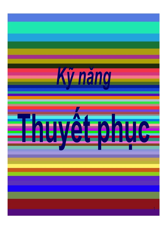 image for page Kỹ năng thuyết phục