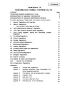 Handbook of samsung electronics vietnam co.ltd