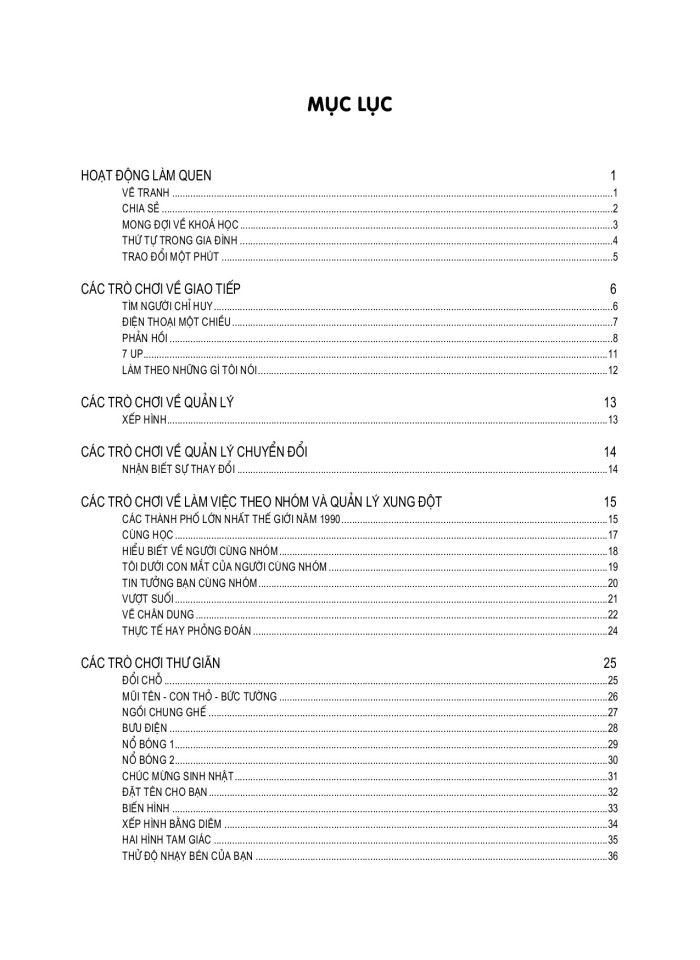 image for page Các trò chơi sử dụng trong huấn luyện