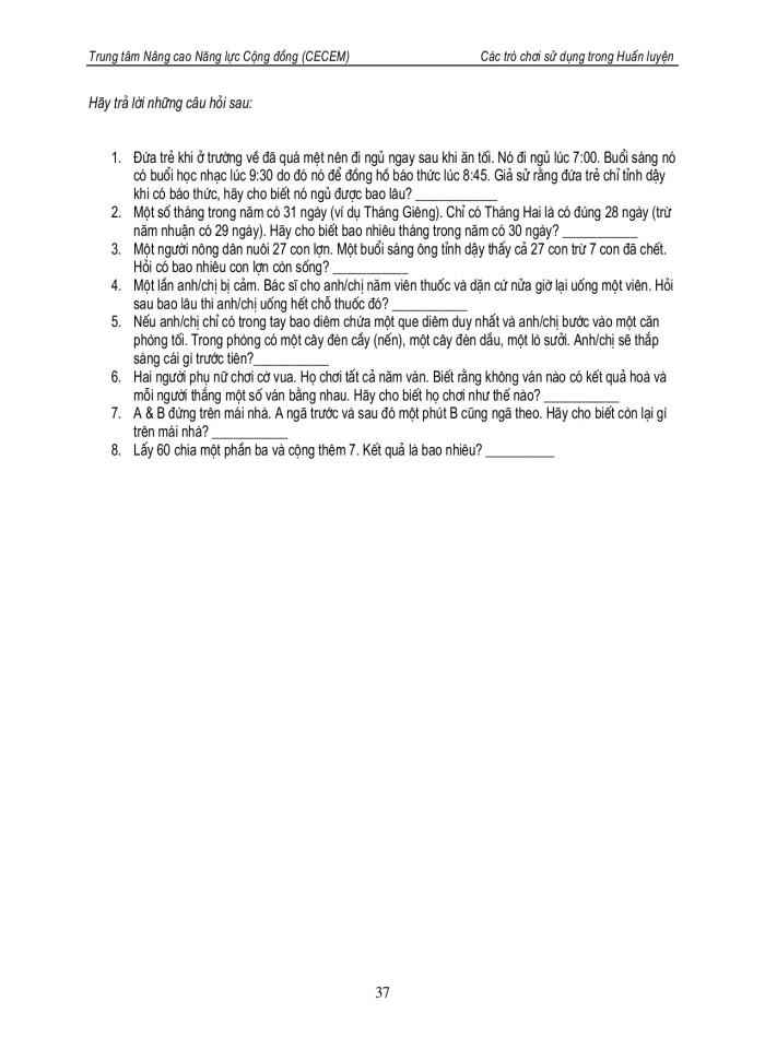 image for page Các trò chơi sử dụng trong huấn luyện