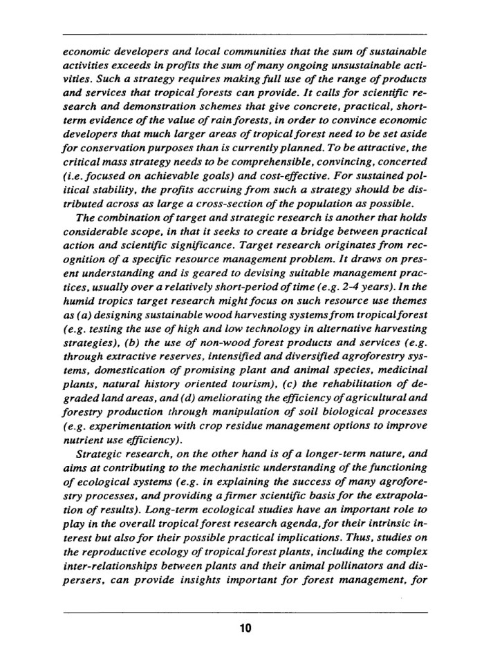 image for page Economic and ecological sustainability of tropical rain forest management