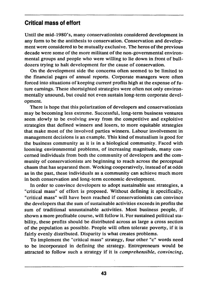 image for page Economic and ecological sustainability of tropical rain forest management