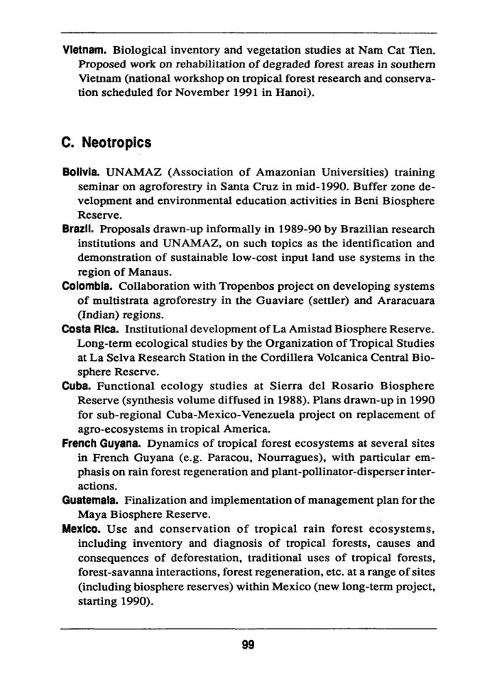 image for page Economic and ecological sustainability of tropical rain forest management