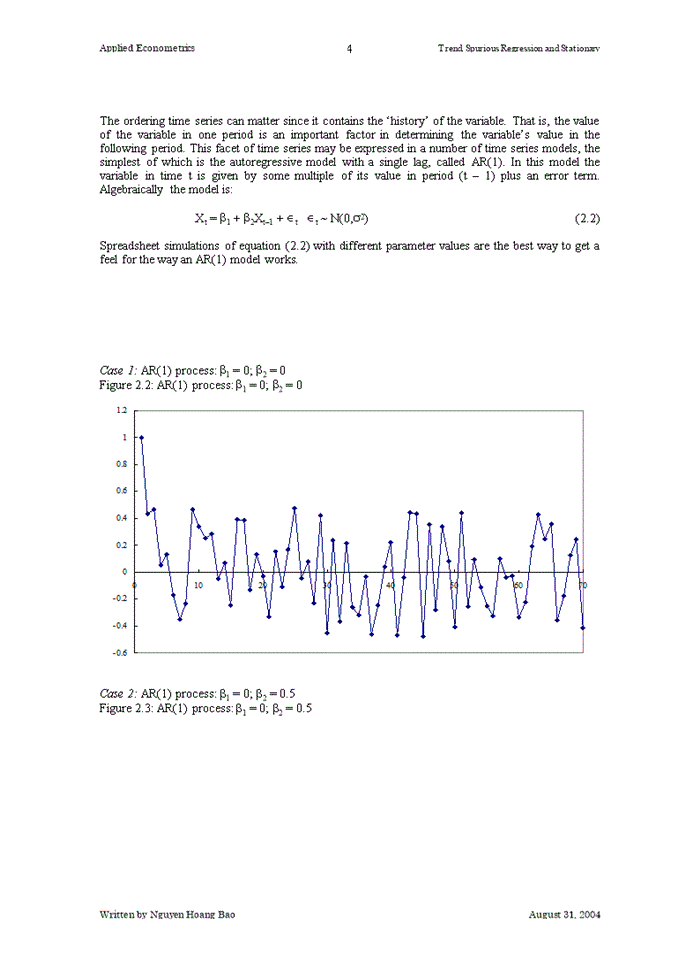 image for page Trends, Spurious Regression and Transformations to Stationary