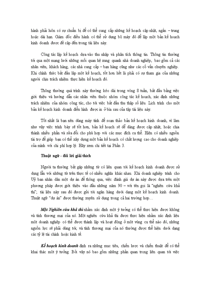 image for page Lập kế hoạch kinh doanh