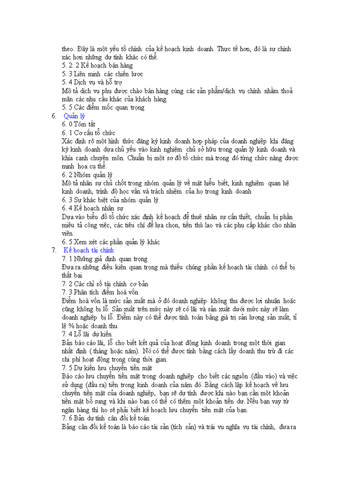 image for page Lập kế hoạch kinh doanh