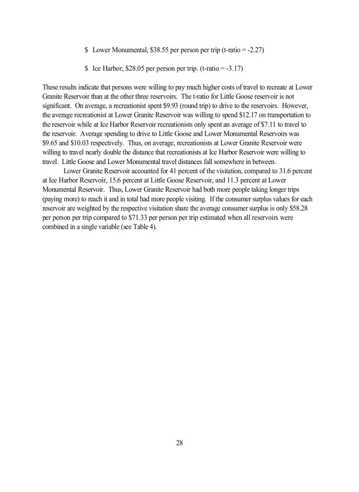 image for page Outdoor Recreation Demand and Expenditures: Lower Snake River Reservoirs