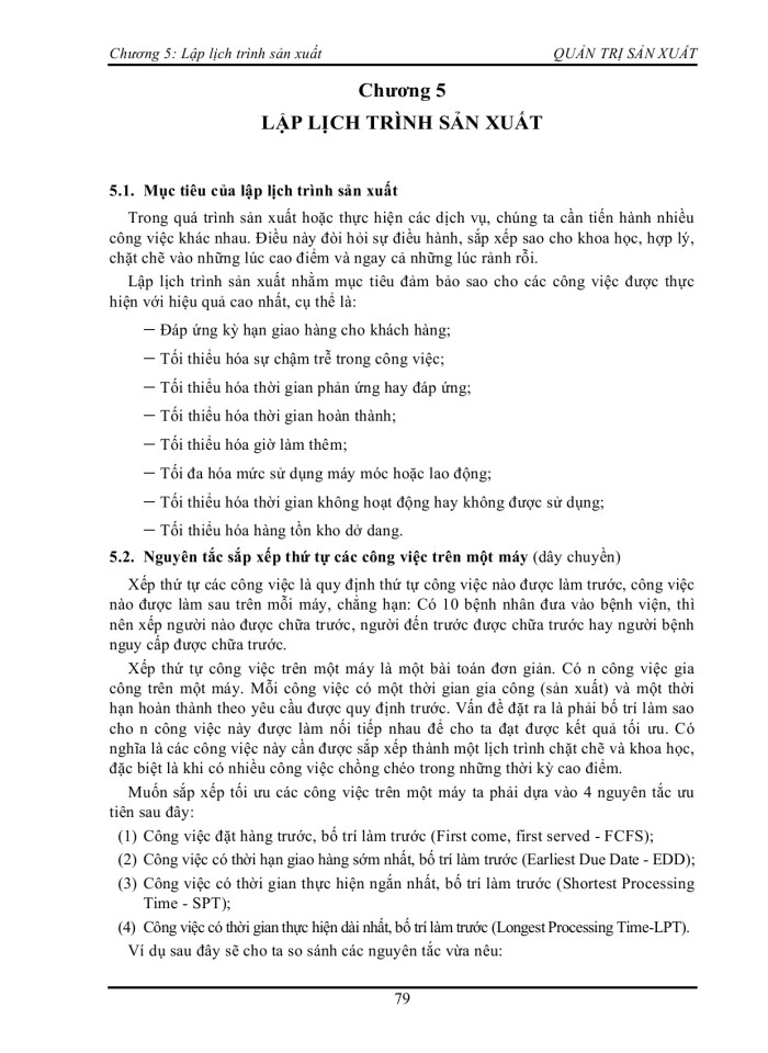 image for page Lập lịch trình sản xuất