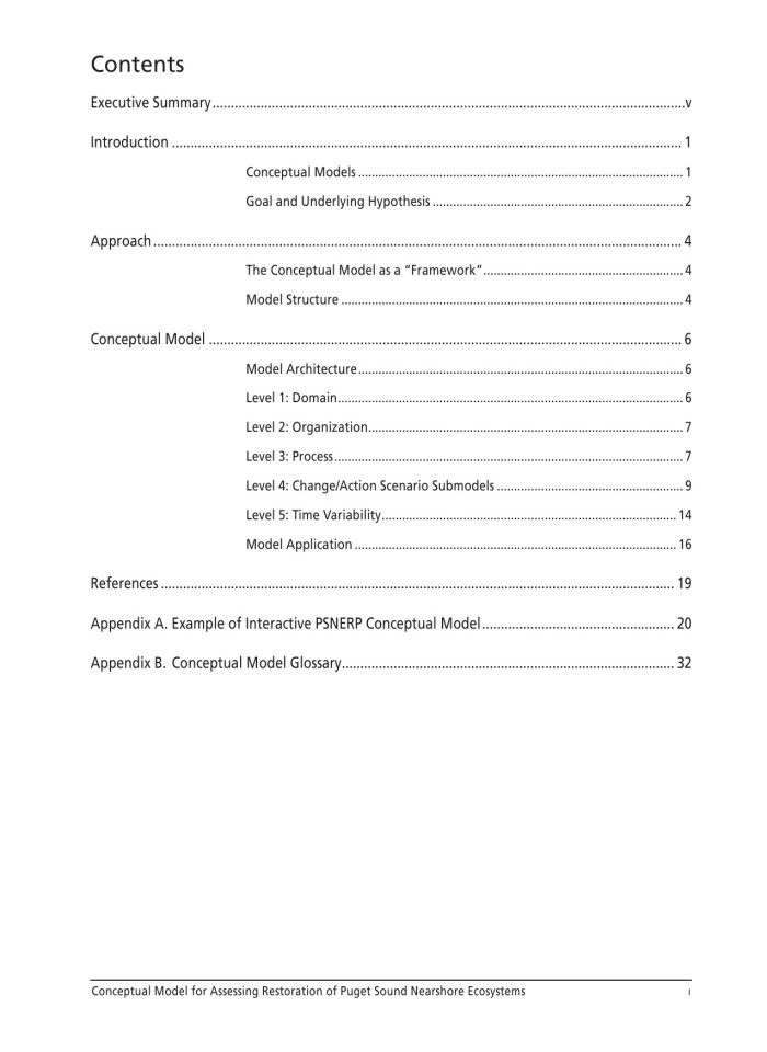 image for page Conceptual Model for Assessing Restoration of Puget Sound Nearshore Ecosystems