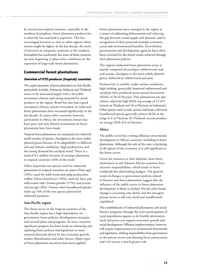 image for page Encouraging industrial forest plantations in the tropics