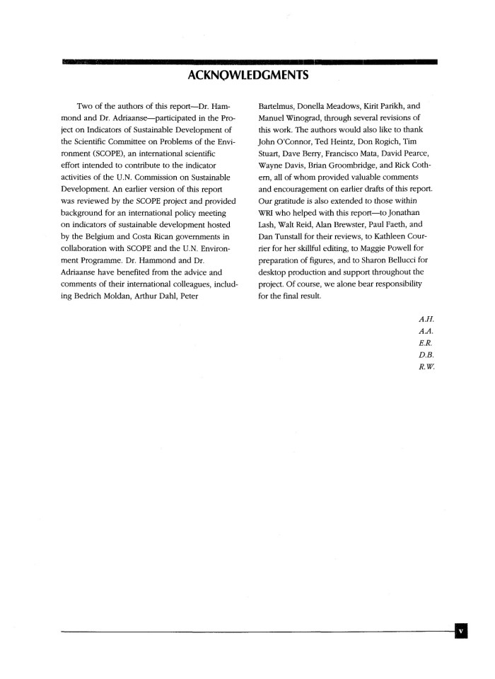 image for page Environmental indicators