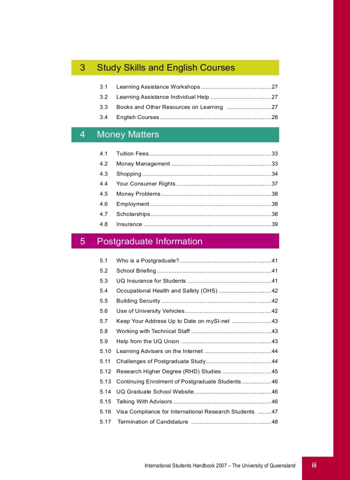 image for page Handbook for international students