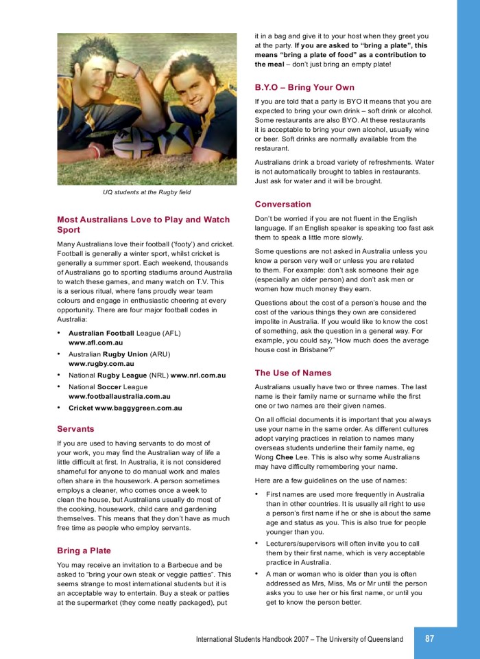 image for page Handbook for international students