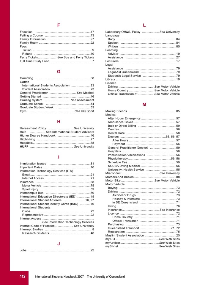 image for page Handbook for international students