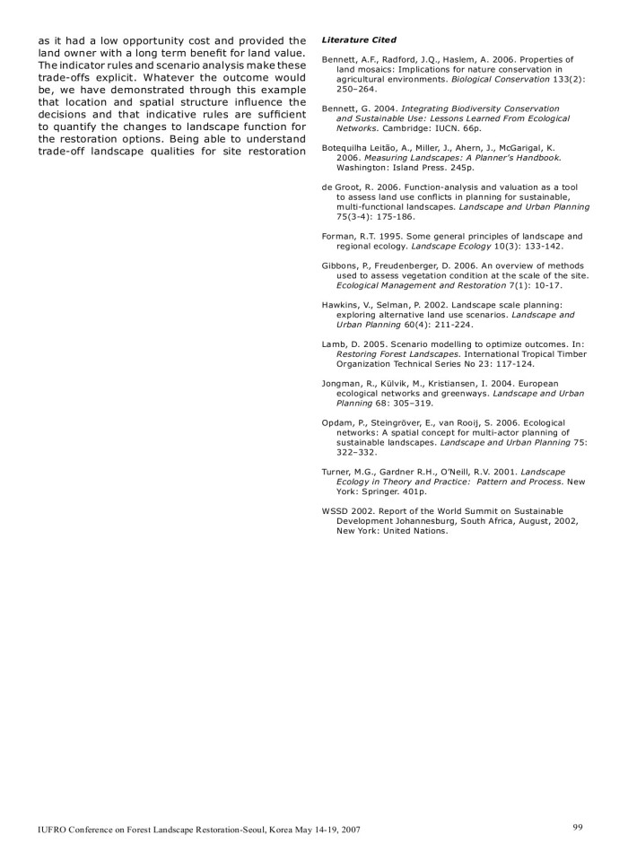 image for page IUFRO Conference on Forest Landscape Restoration