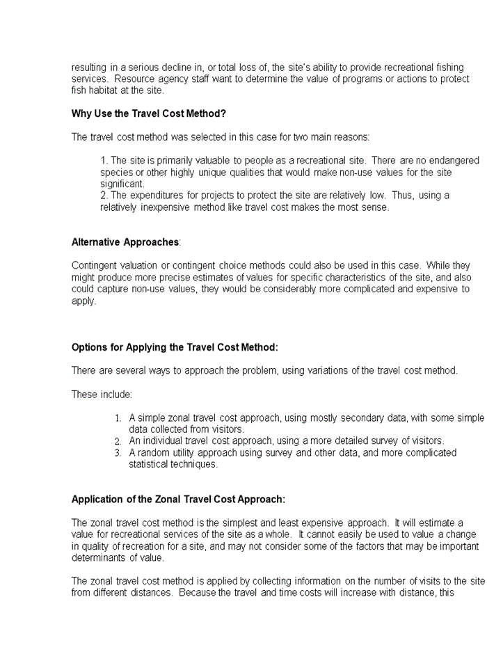 image for page Travel Cost Method